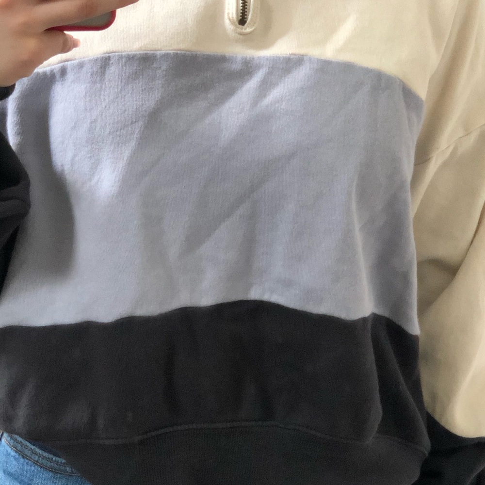 new 3 color half zip sweater!